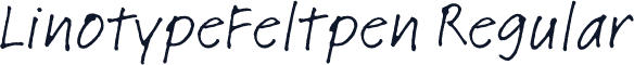 LinotypeFeltpen Regular
