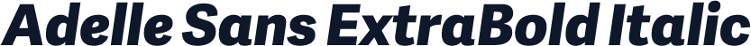 Adelle Sans ExtraBold Italic