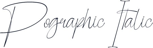 Pographic Italic