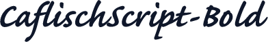 CaflischScript-Bold