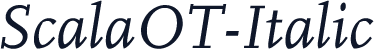 ScalaOT-Italic