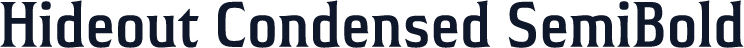 Hideout Condensed SemiBold