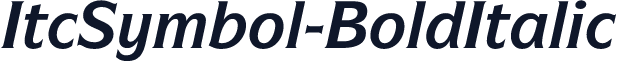ItcSymbol-BoldItalic