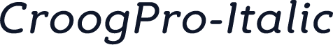 CroogPro-Italic