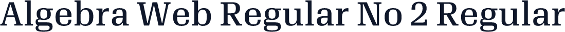 Algebra Web Regular No 2 Regular