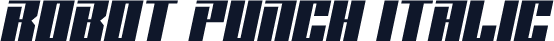 Robot Punch Italic