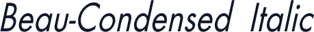 Beau-Condensed Italic