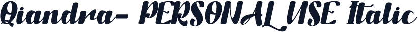 Qiandra- PERSONAL USE Italic