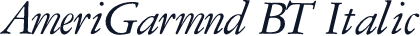 AmeriGarmnd BT Italic