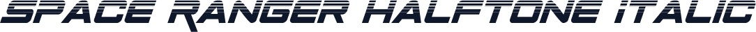 Space Ranger Halftone Italic