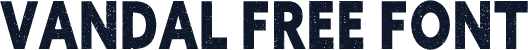 VANDAL Free Font