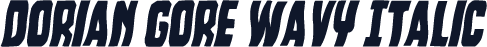 Dorian Gore Wavy Italic