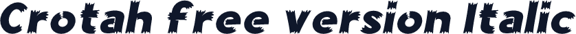 Crotah free version Italic