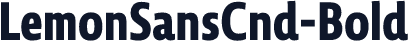 ☞LemonSansCnd-Bold