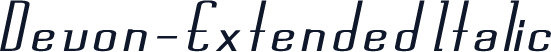 Devon-Extended Italic