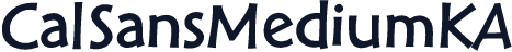 CalSansMediumKA