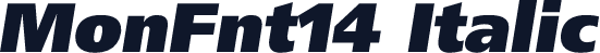 MonFnt14 Italic