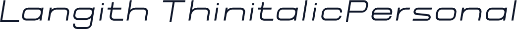 Langith ThinitalicPersonal