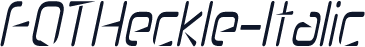 FOTHeckle-Italic