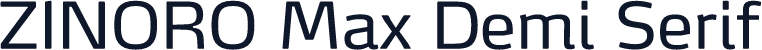 ZINORO Max Demi Serif