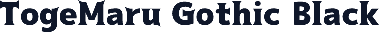 TogeMaru Gothic Black