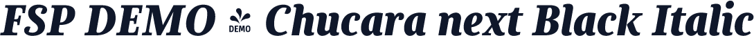FSP DEMO - Chucara next Black Italic