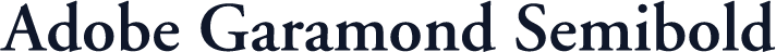 Adobe Garamond Semibold