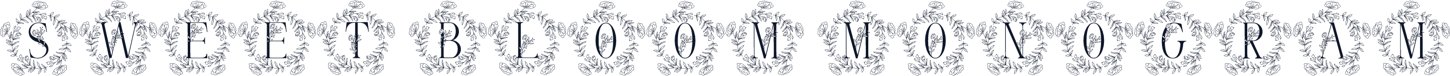 Sweet Bloom Monogram
