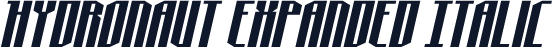 Hydronaut Expanded Italic