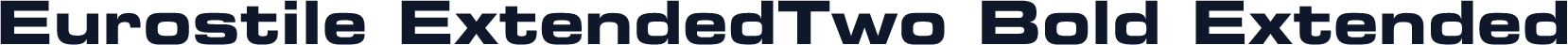 Eurostile ExtendedTwo Bold Extended