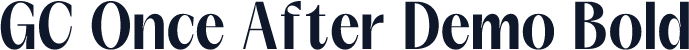 GC Once After Demo Bold