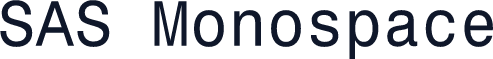SAS Monospace