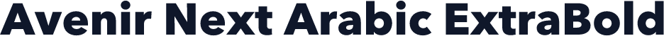 Avenir Next Arabic ExtraBold
