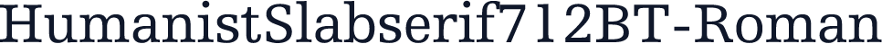 HumanistSlabserif712BT-Roman