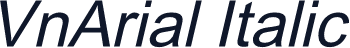 VnArial Italic