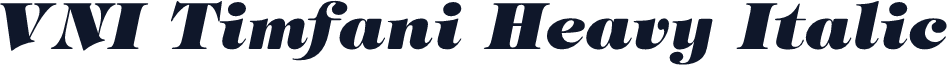VNI Timfani Heavy Italic