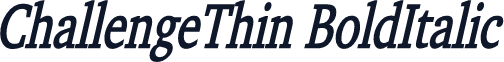 ChallengeThin BoldItalic
