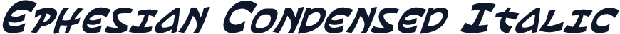 Ephesian Condensed Italic