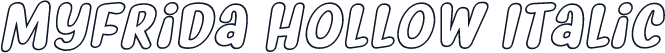 Myfrida Hollow Italic