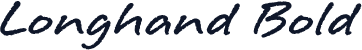 Longhand Bold