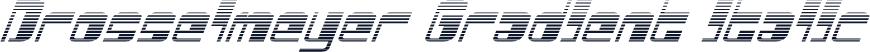 Drosselmeyer Gradient Italic
