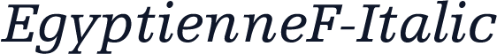 EgyptienneF-Italic