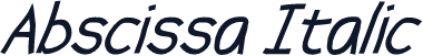 Abscissa Italic