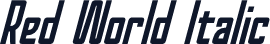 Red World Italic