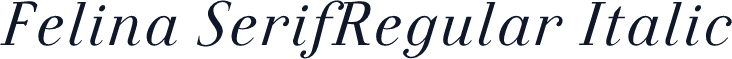 Felina SerifRegular Italic