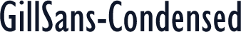 GillSans-Condensed