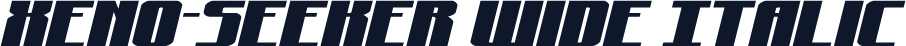 Xeno-Seeker Wide Italic