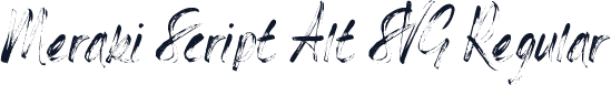 Meraki Script Alt SVG Regular
