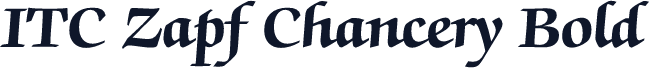 ITC Zapf Chancery Bold