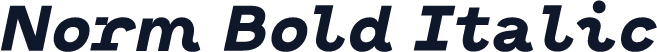 Norm Bold Italic